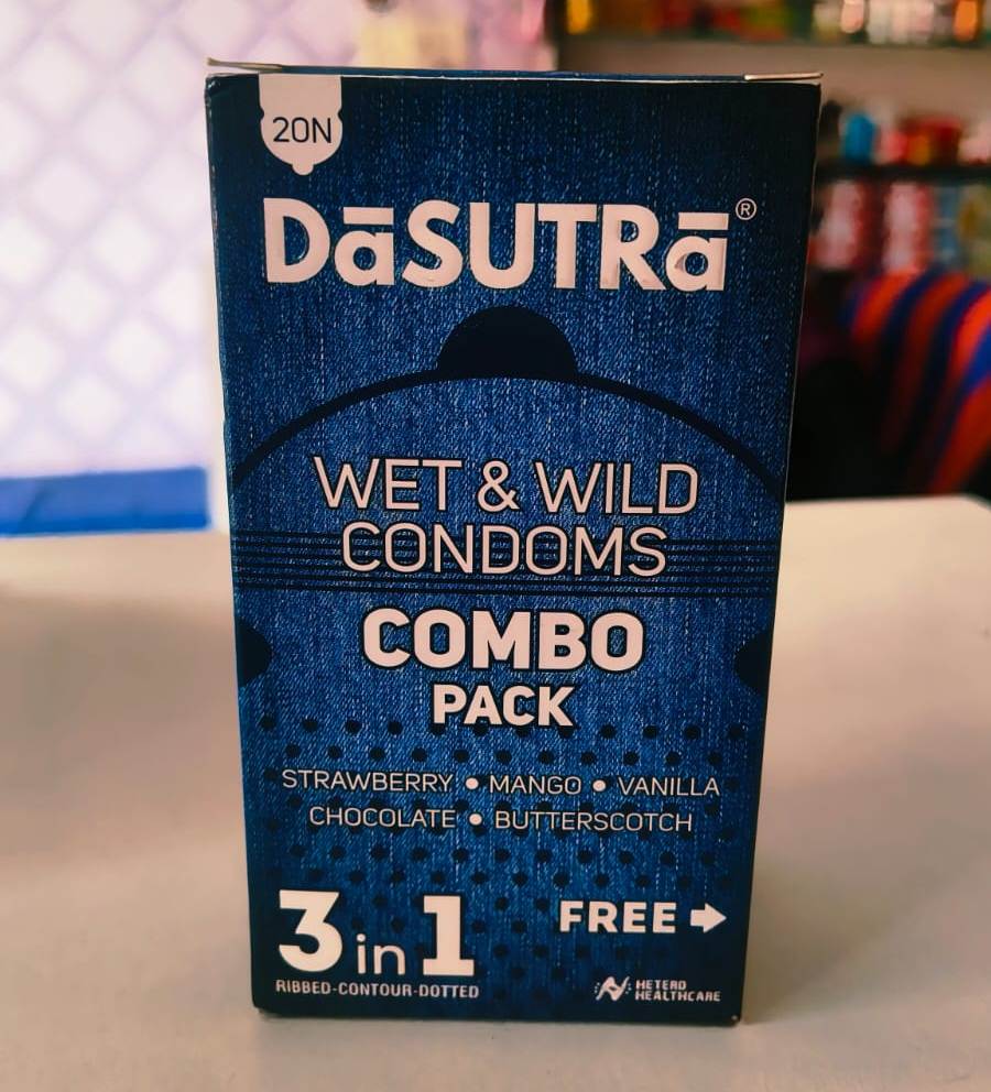 dasutra wet & wild condoms 20pc packing
